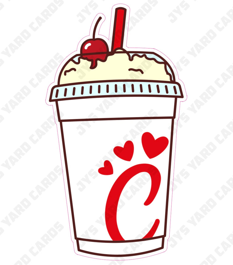 CHICK-FIL-A SHAKE - Yard Card Signs by JYS International