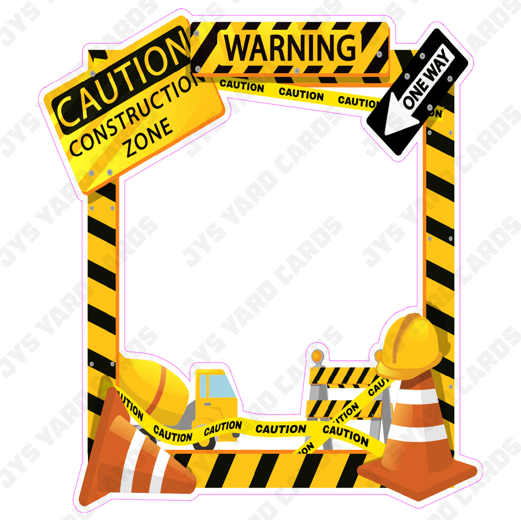 CONSTRUCTION PHOTO OP - Yard Card Signs by JYS International