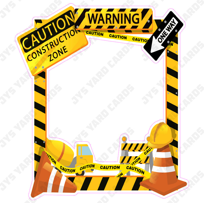 CONSTRUCTION PHOTO OP - Yard Card Signs by JYS International