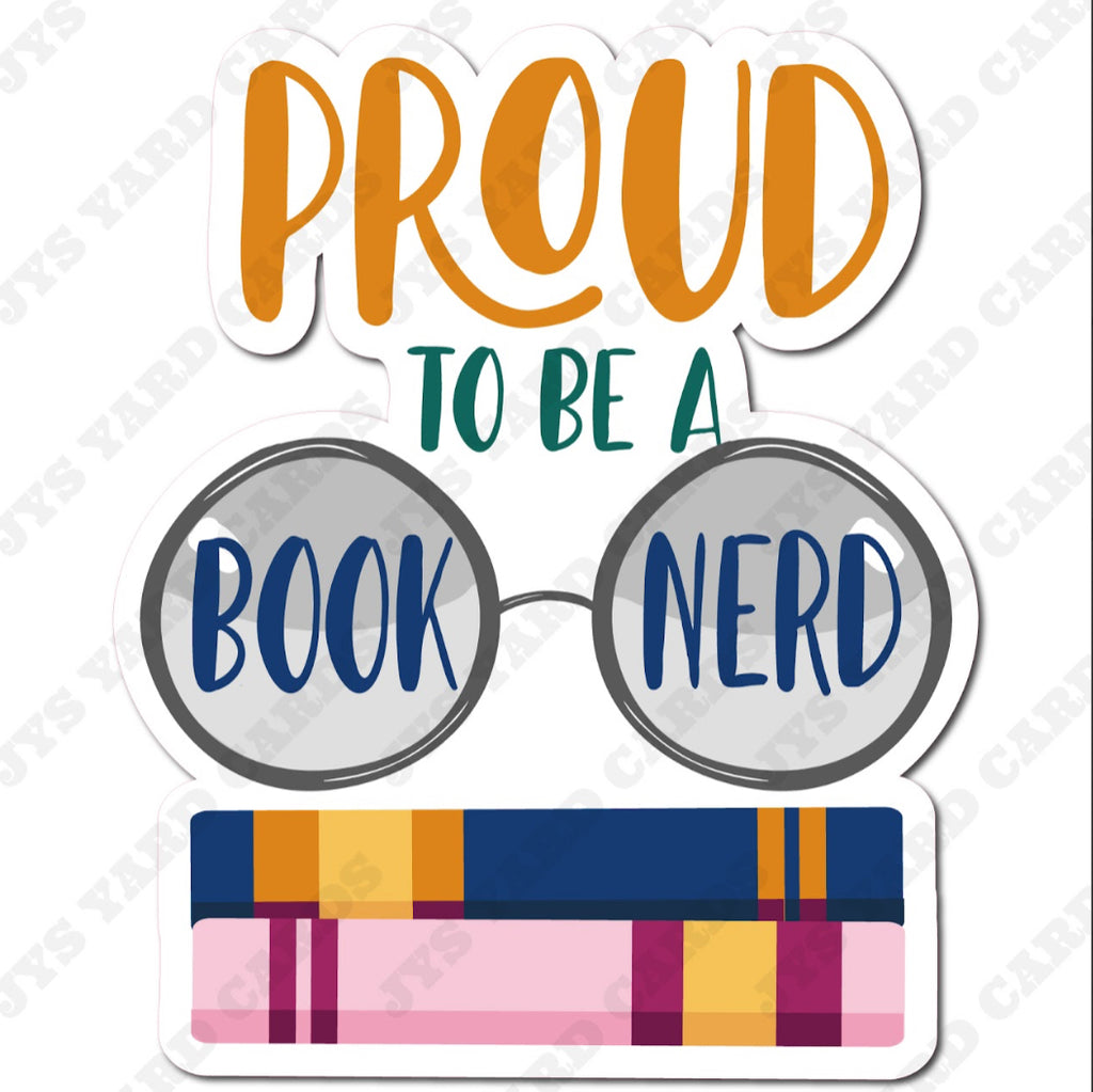 BOOK LOVER 4 - Yard Card Signs by JYS International