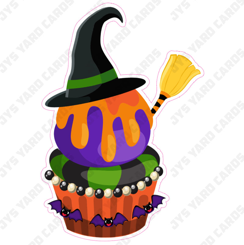 HALLOWEEN CUPCAKE 09 - Yard Card Signs by JYS International