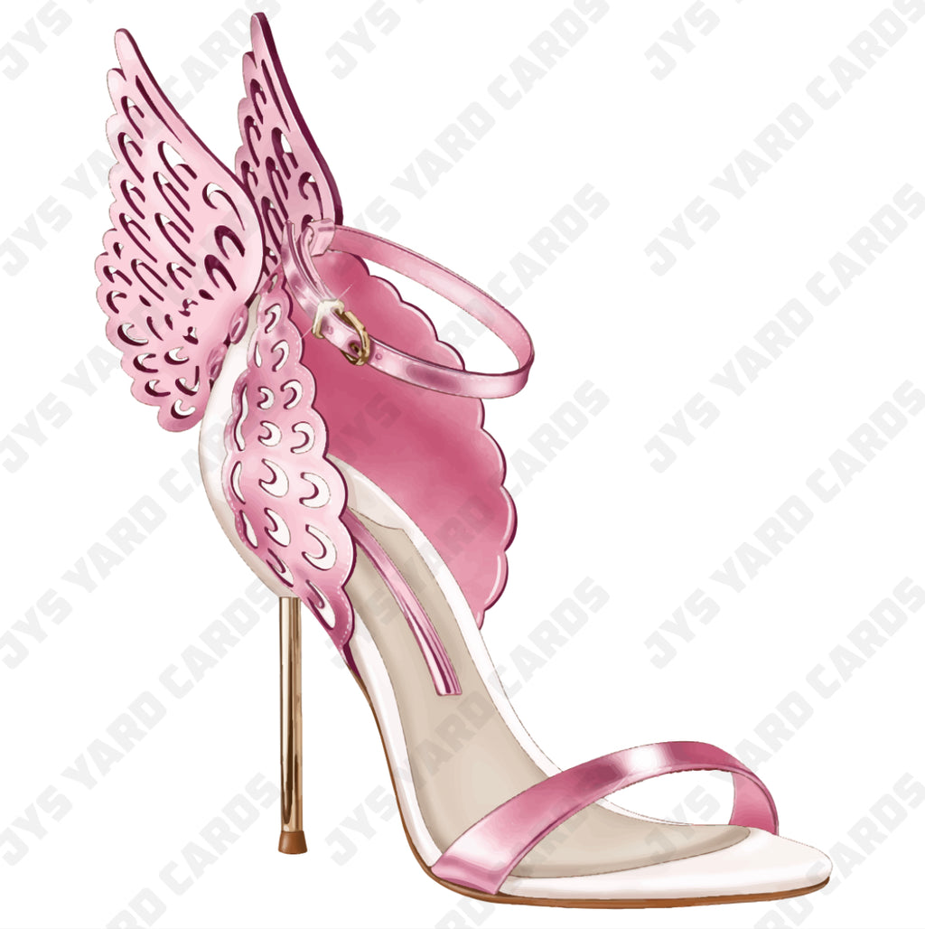 LADY SHOES WITH WINGS - Yard Card Signs by JYS International