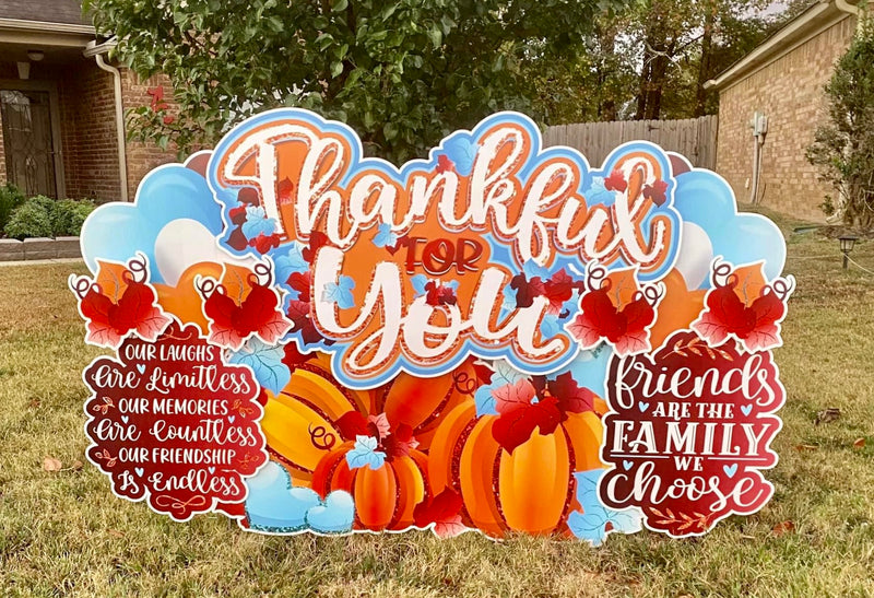 THANKFUL FOR YOU QUICK SET - Yard Card Signs by JYS International