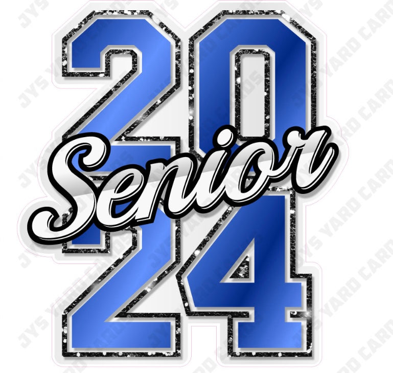 2024 Senior: Blue - Yard Card Signs by JYS International