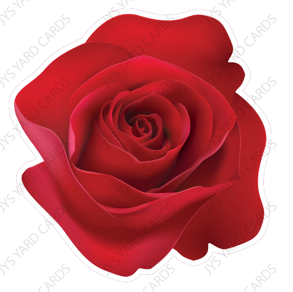 Red Roses 1 - Yard Card Signs by JYS International