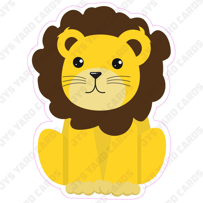 LION CARTOON - Yard Card Signs by JYS International