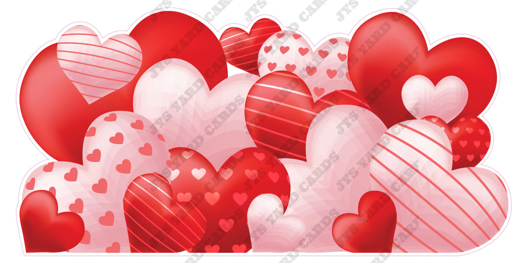 HEART BALLOON SINGLE PANEL - Yard Card Signs by JYS International