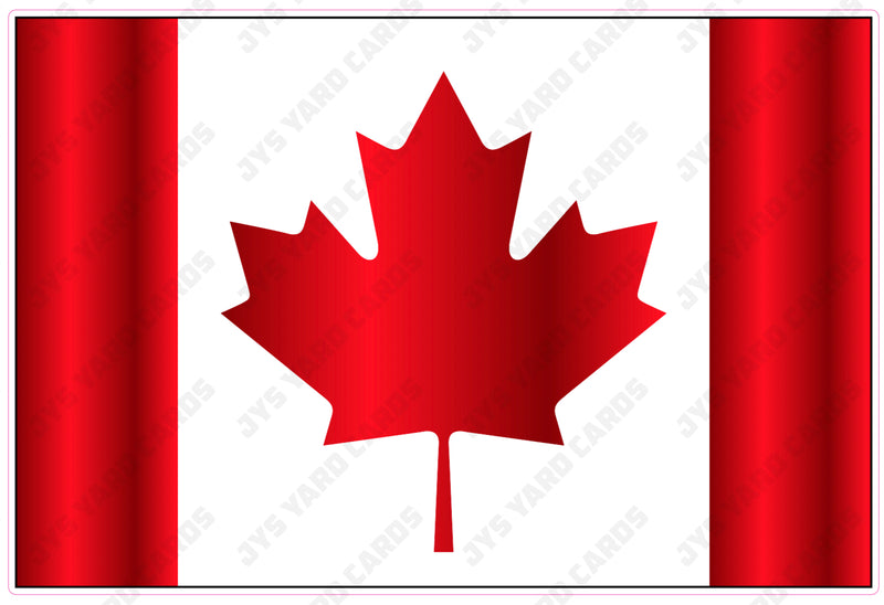 CANADIAN FLAG - Yard Card Signs by JYS International