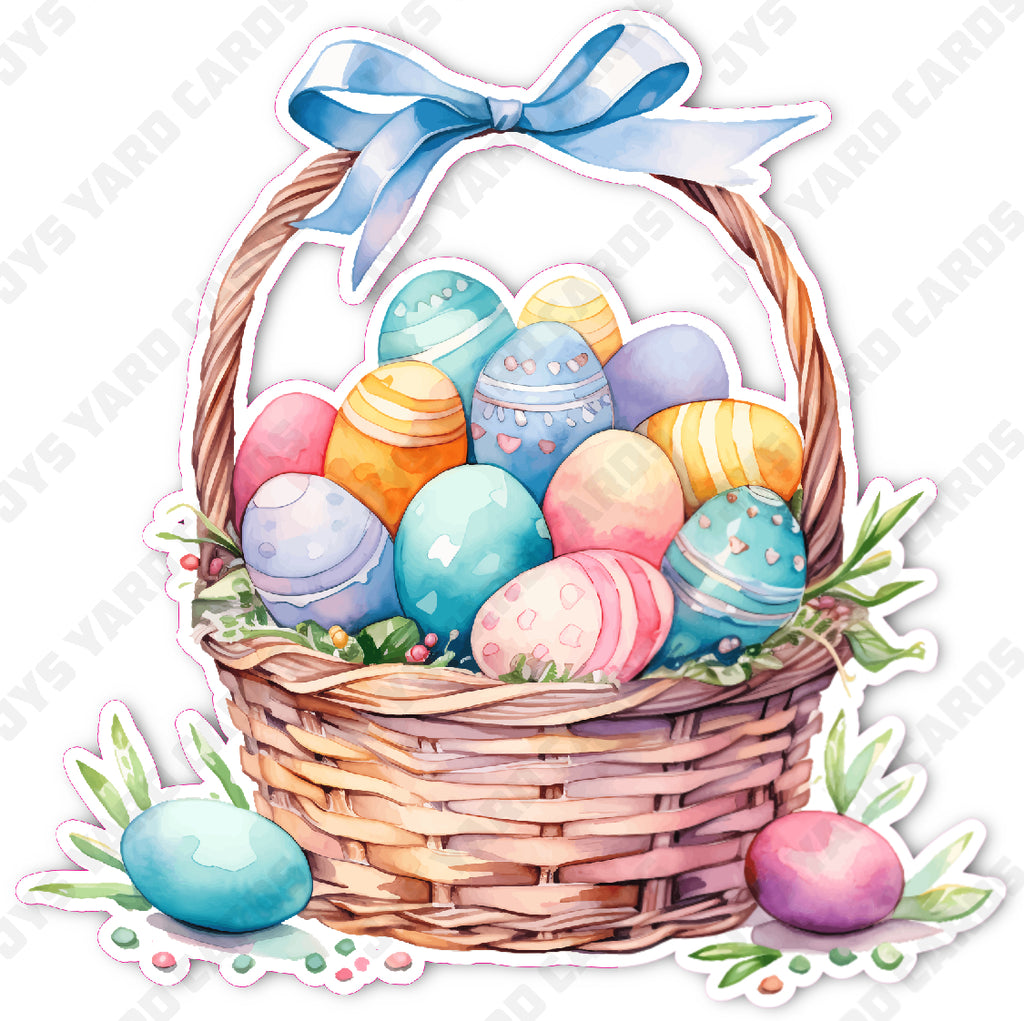 EASTER BASKET 2 - Yard Card Signs by JYS International