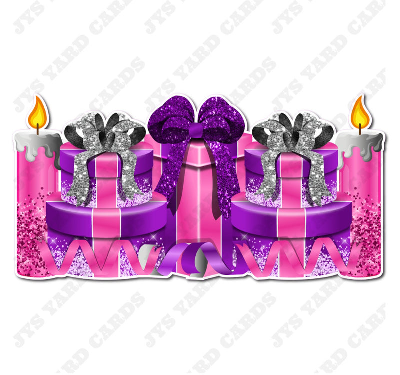 GIFT PANEL: PINK & PURPLE - Yard Card Signs by JYS International