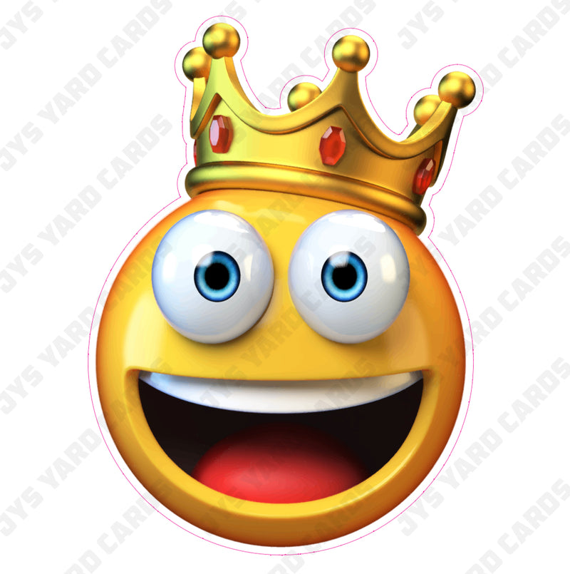 CROWN EMOJI - Yard Card Signs by JYS International