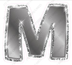 Single Letters: 18” Bouncy Metallic Silver - Yard Card Signs by JYS International