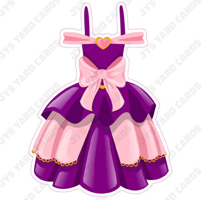 DRESS: PINK & PURPLE - Yard Card Signs by JYS International