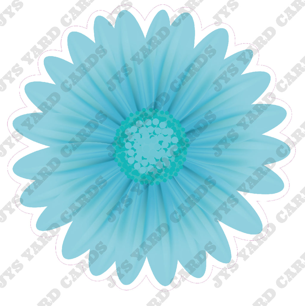 FLOWER: LIGHT BLUE - Yard Card Signs by JYS International