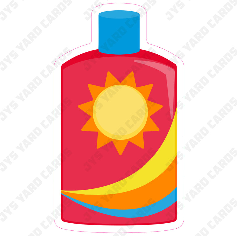 SUN PROTECTION CREAM - Yard Card Signs by JYS International