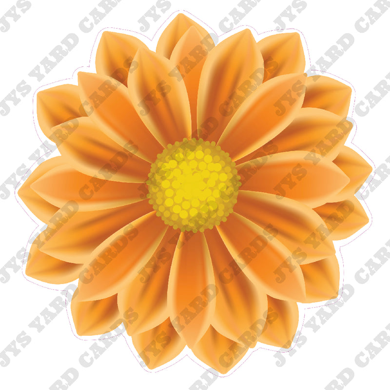 FLOWER: ORANGE - Yard Card Signs by JYS International