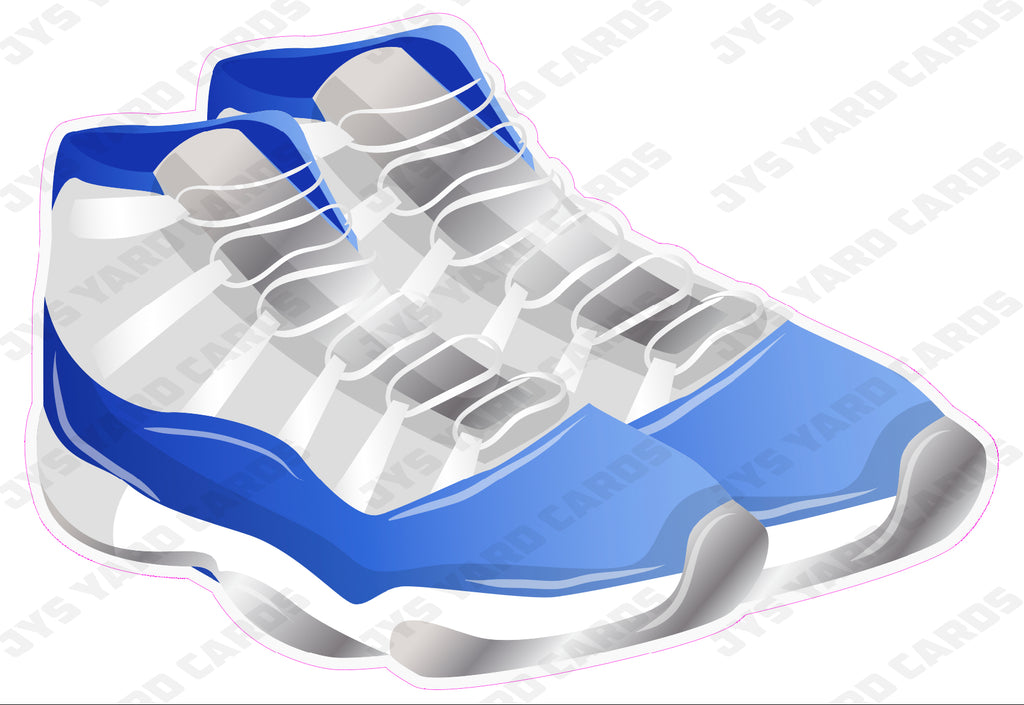 GYM SHOES: BLUE - Yard Card Signs by JYS International