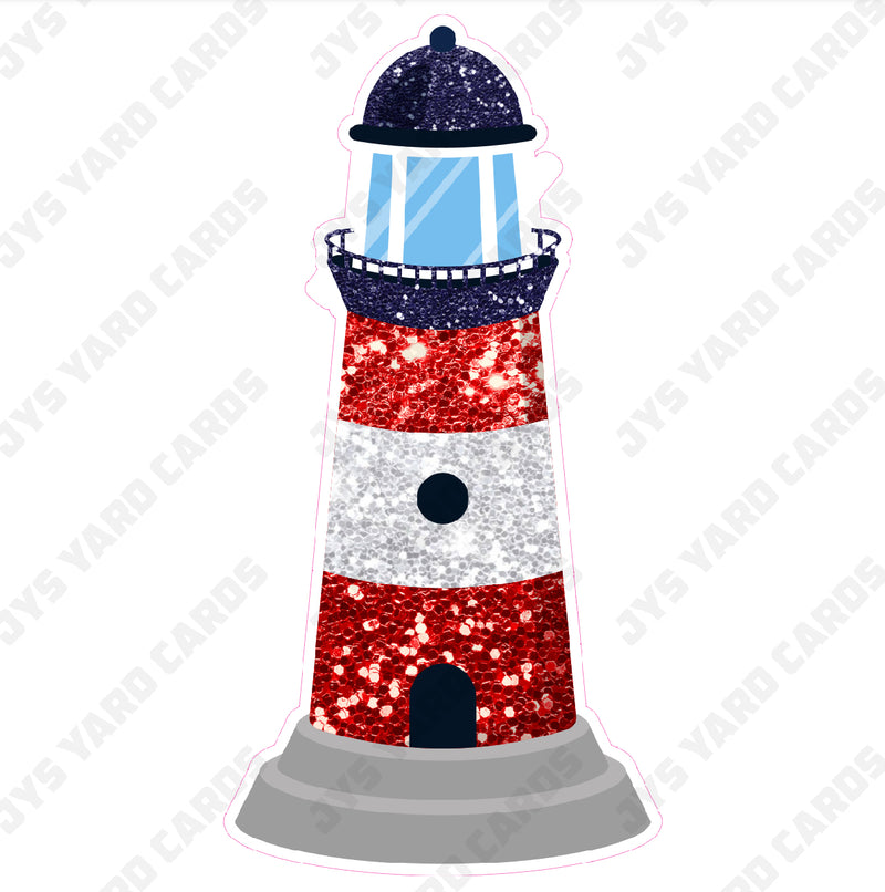 NAUTICAL LIGHTHOUSE - Yard Card Signs by JYS International