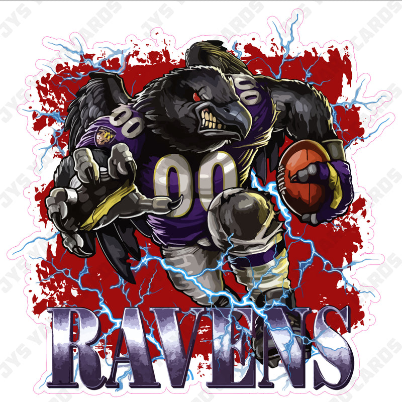 RAVENS MASCOT - Yard Card Signs by JYS International