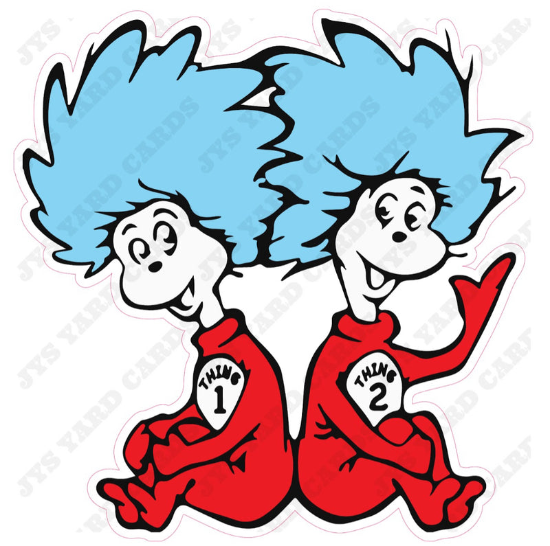 DR SEUSS THEME 6 - Yard Card Signs by JYS International