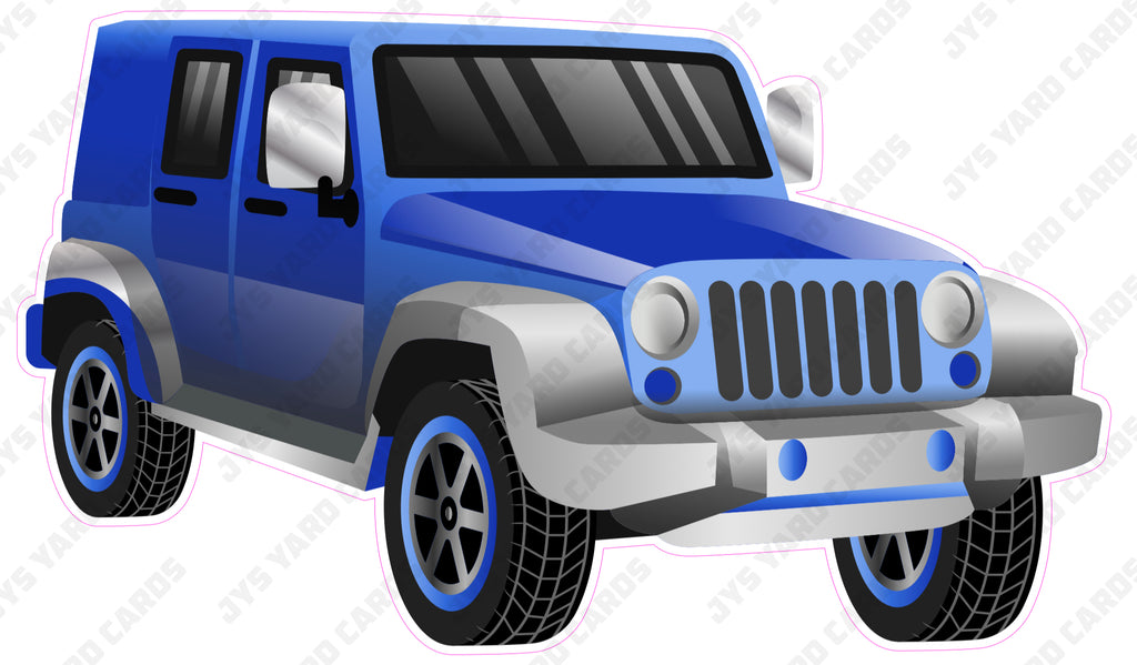 JEEP: BLUE - Yard Card Signs by JYS International