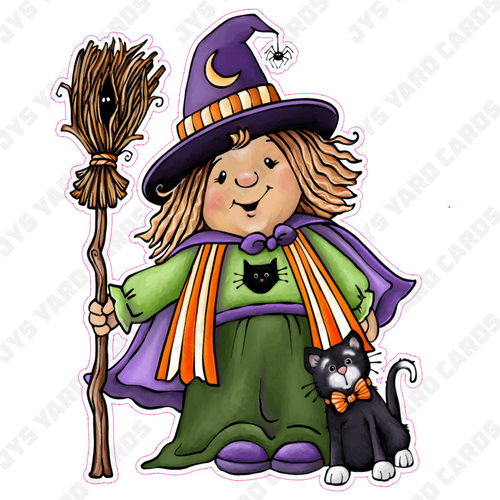 CHUBBY WITCH - Yard Card Signs by JYS International