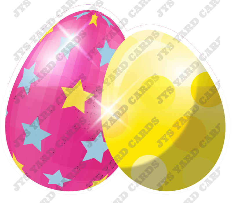 EGG PAIR 1 - Yard Card Signs by JYS International