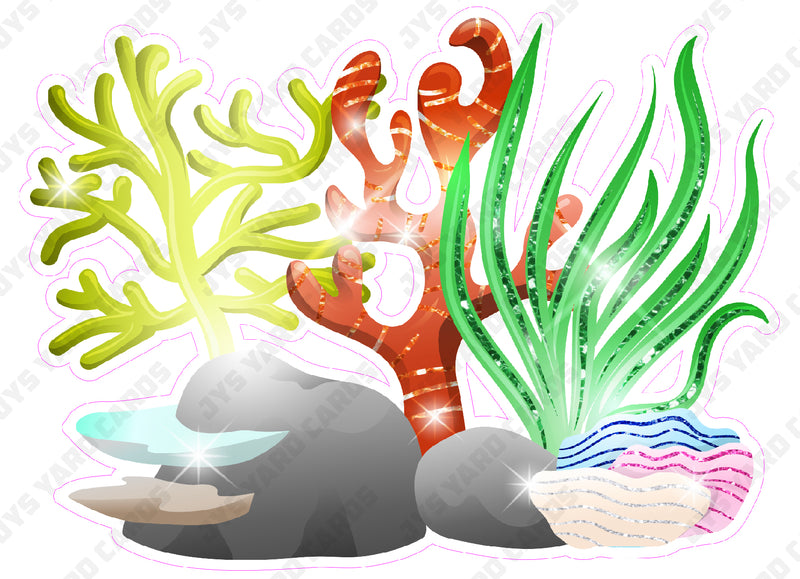 CORALS AND ALGAE 2 - Yard Card Signs by JYS International