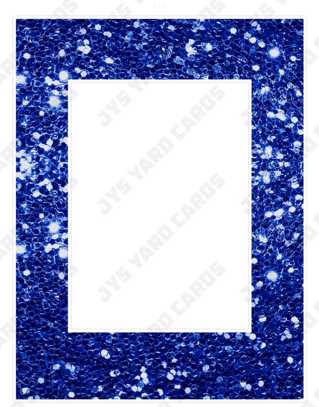 GLITTER HBD PHOTO FRAME: BLUE - Yard Card Signs by JYS International