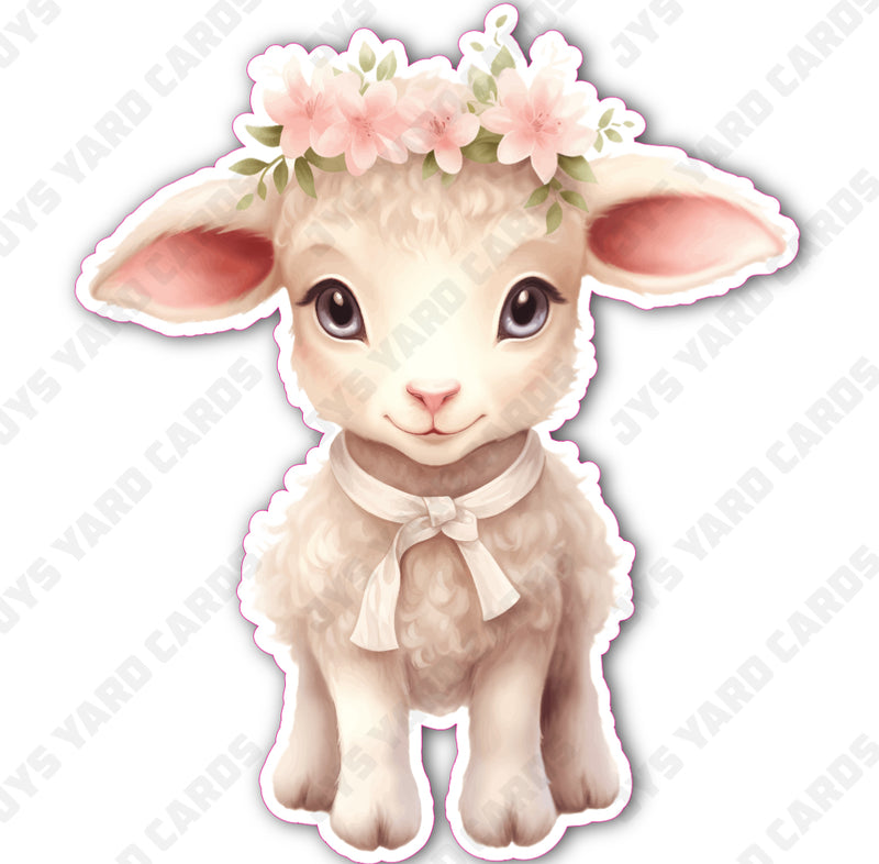 EASTER LAMB 1 - Yard Card Signs by JYS International