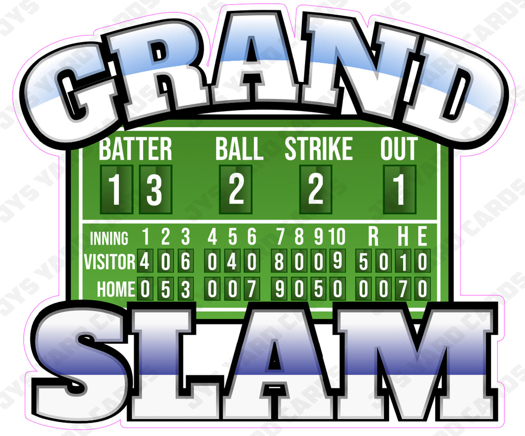 BASEBALL GRAND SLAM - Yard Card Signs by JYS International