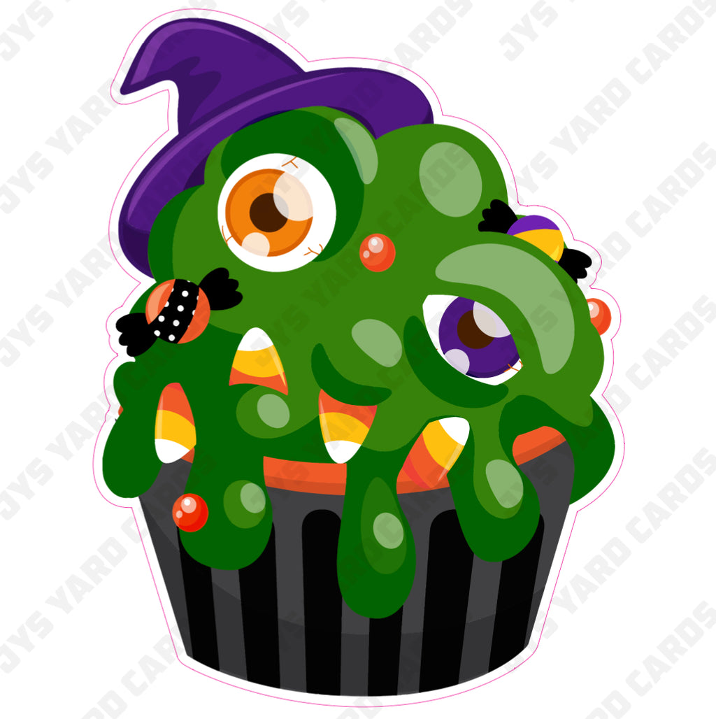 HALLOWEEN CUPCAKE 07 - Yard Card Signs by JYS International