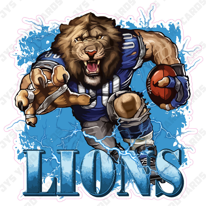 LIONS MASCOT - Yard Card Signs by JYS International