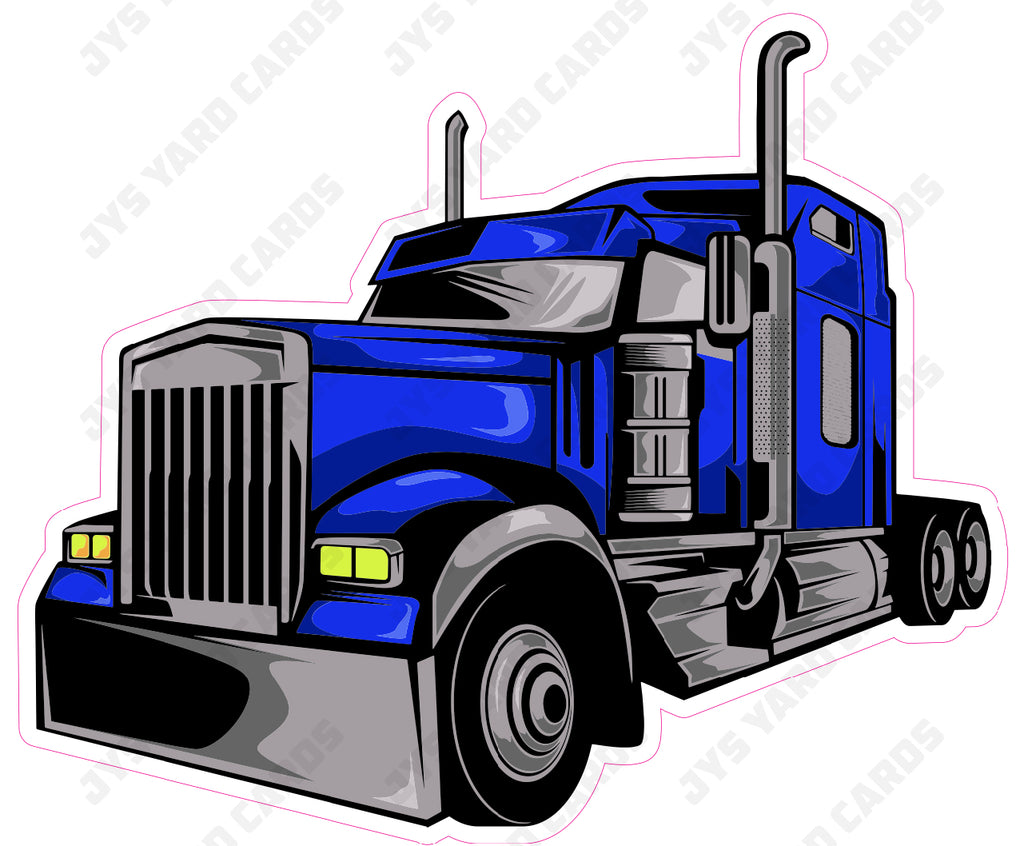 TRUCK: BLUE - Yard Card Signs by JYS International