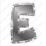 Single Letters: 23” Bouncy Metallic Silver - Yard Card Signs by JYS International