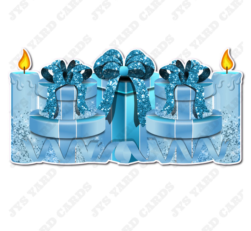 GIFT PANEL: LIGHT BLUE - Yard Card Signs by JYS International