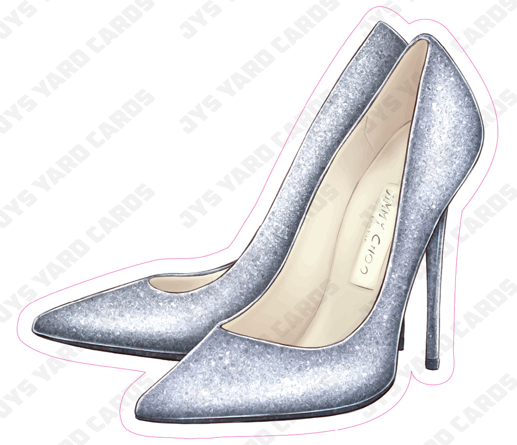 JIMMY CHOO SILVER - Yard Card Signs by JYS International