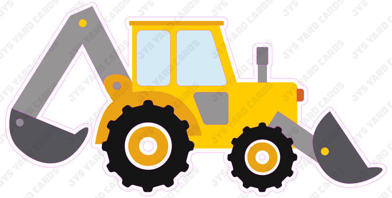 BACKHOE - Yard Card Signs by JYS International