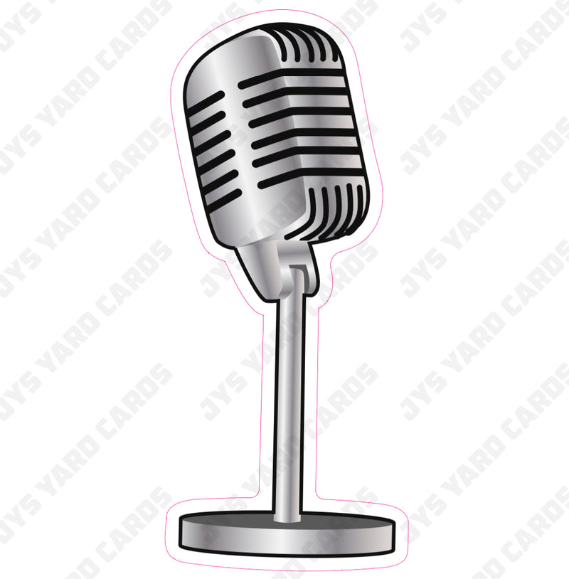 MICROPHONE - Yard Card Signs by JYS International