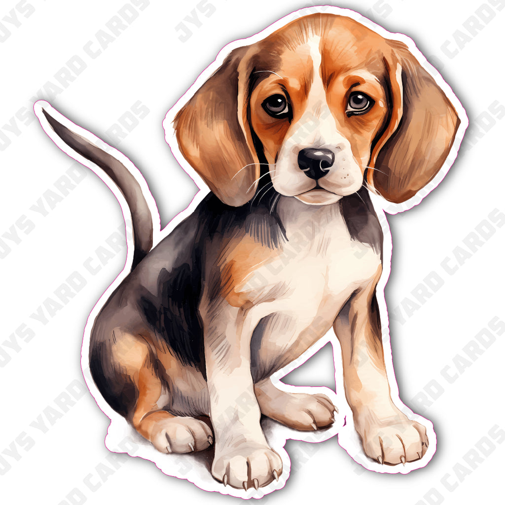 CUTE PUPPY: BEAGLE 3 - Yard Card Signs by JYS International