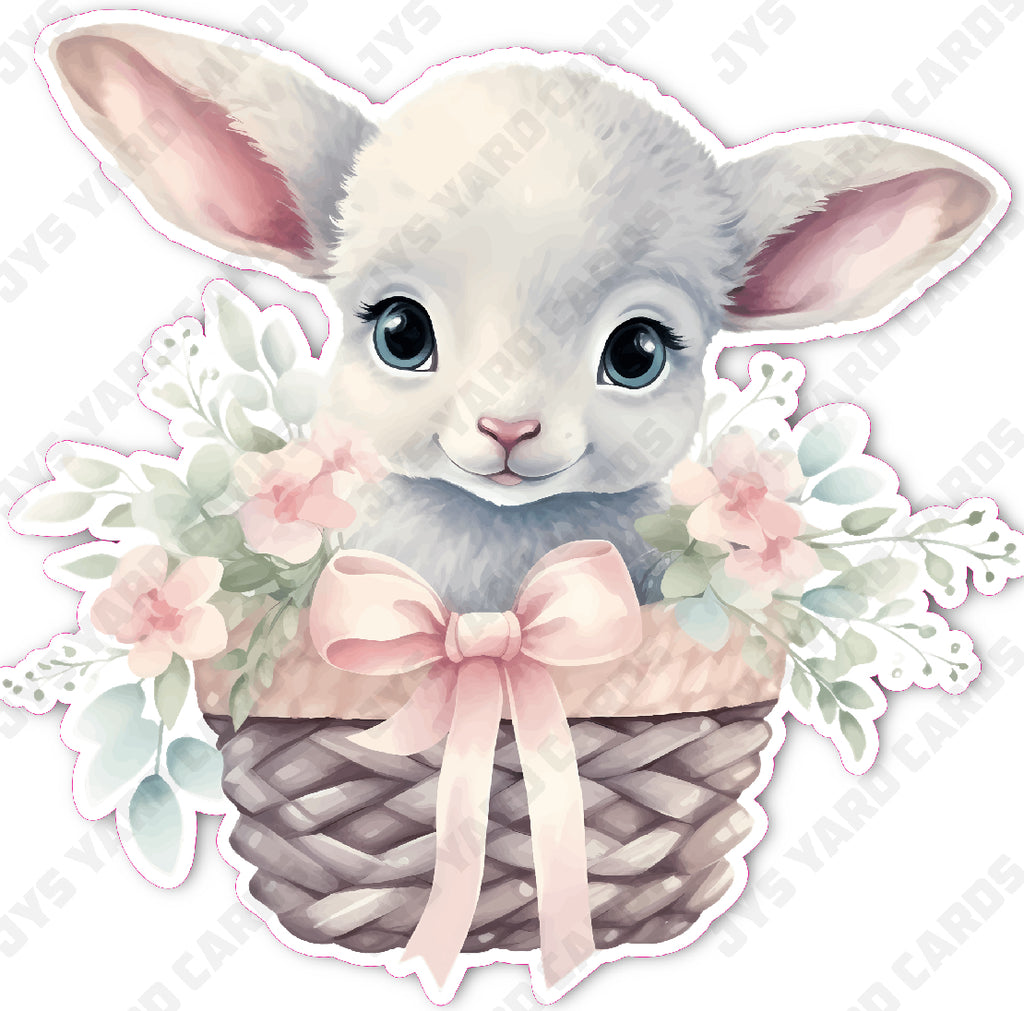 EASTER LAMB 4 - Yard Card Signs by JYS International