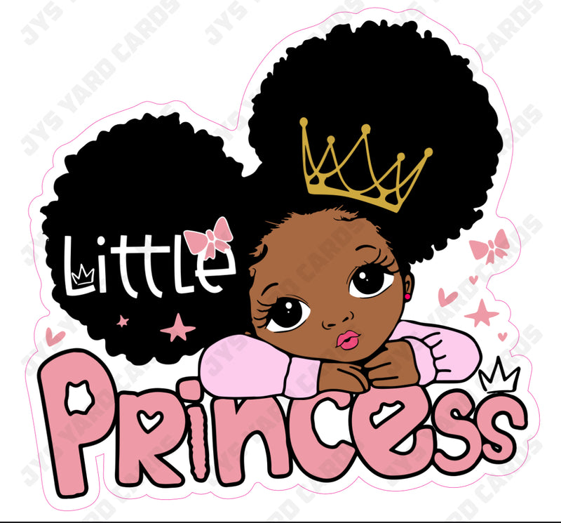 LITTLE PRINCESS WITH CROWN - Yard Card Signs by JYS International