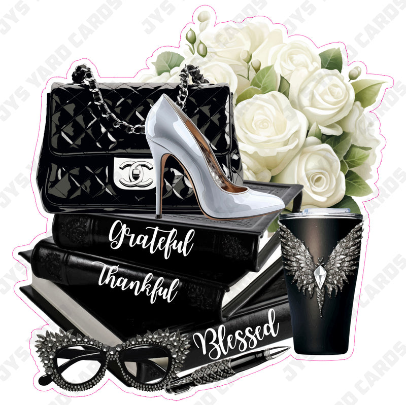 WOMEN’S MIX: BLACK & WHITE - Yard Card Signs by JYS International