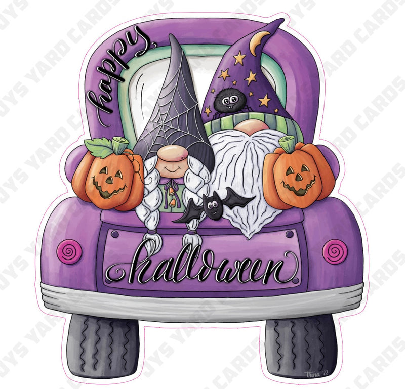 HAPPY HALLOWEEN PICKUP - Yard Card Signs by JYS International