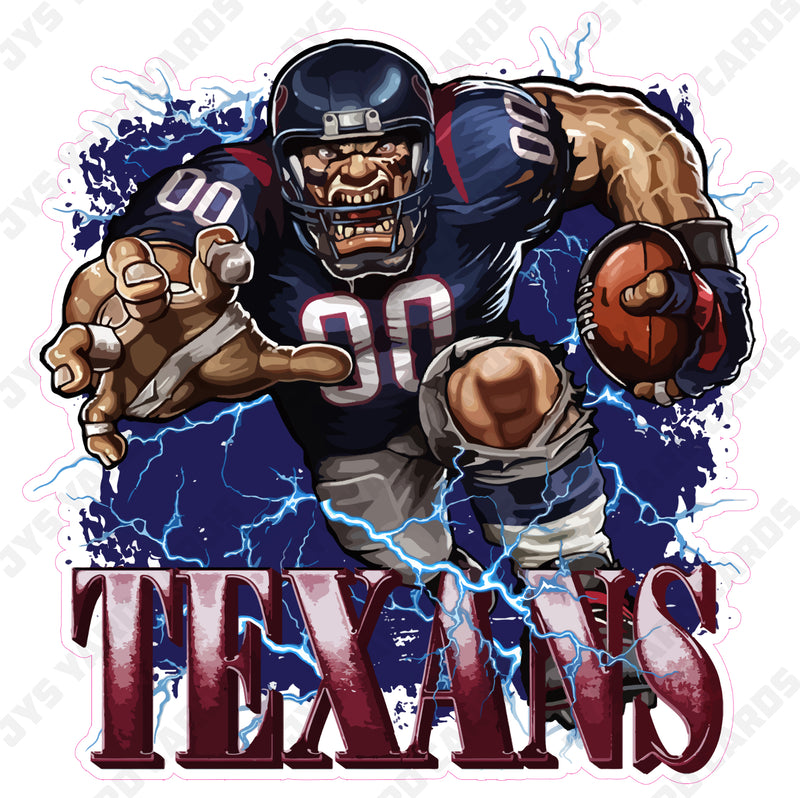 TEXANS MASCOT - Yard Card Signs by JYS International