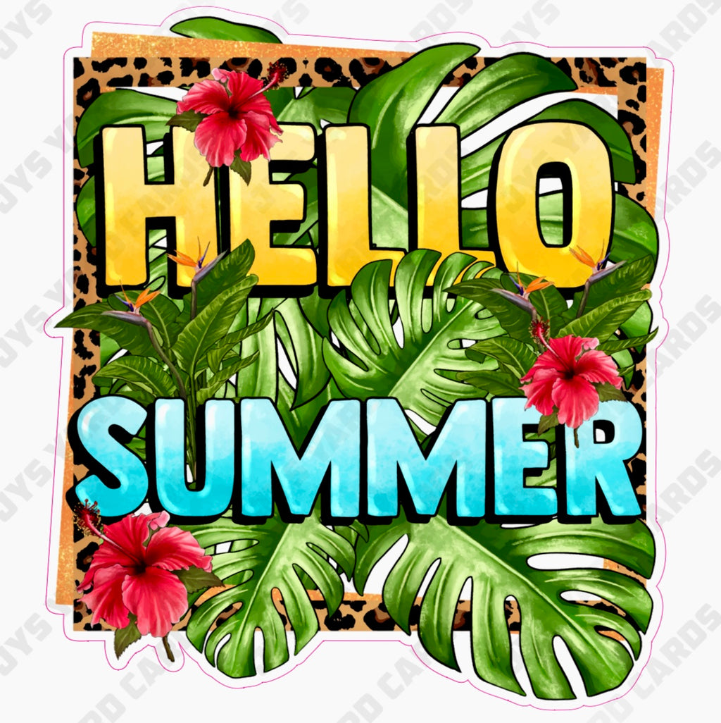 HELLO SUMMER 2 - Yard Card Signs by JYS International