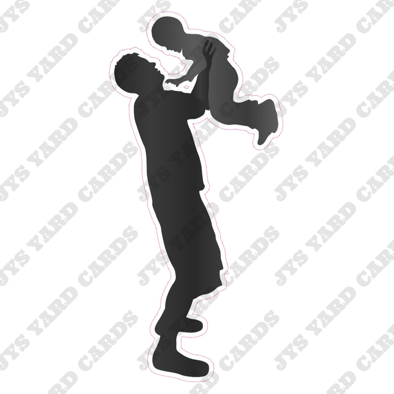 FAMILY SILHOUETTE 2 - Yard Card Signs by JYS International