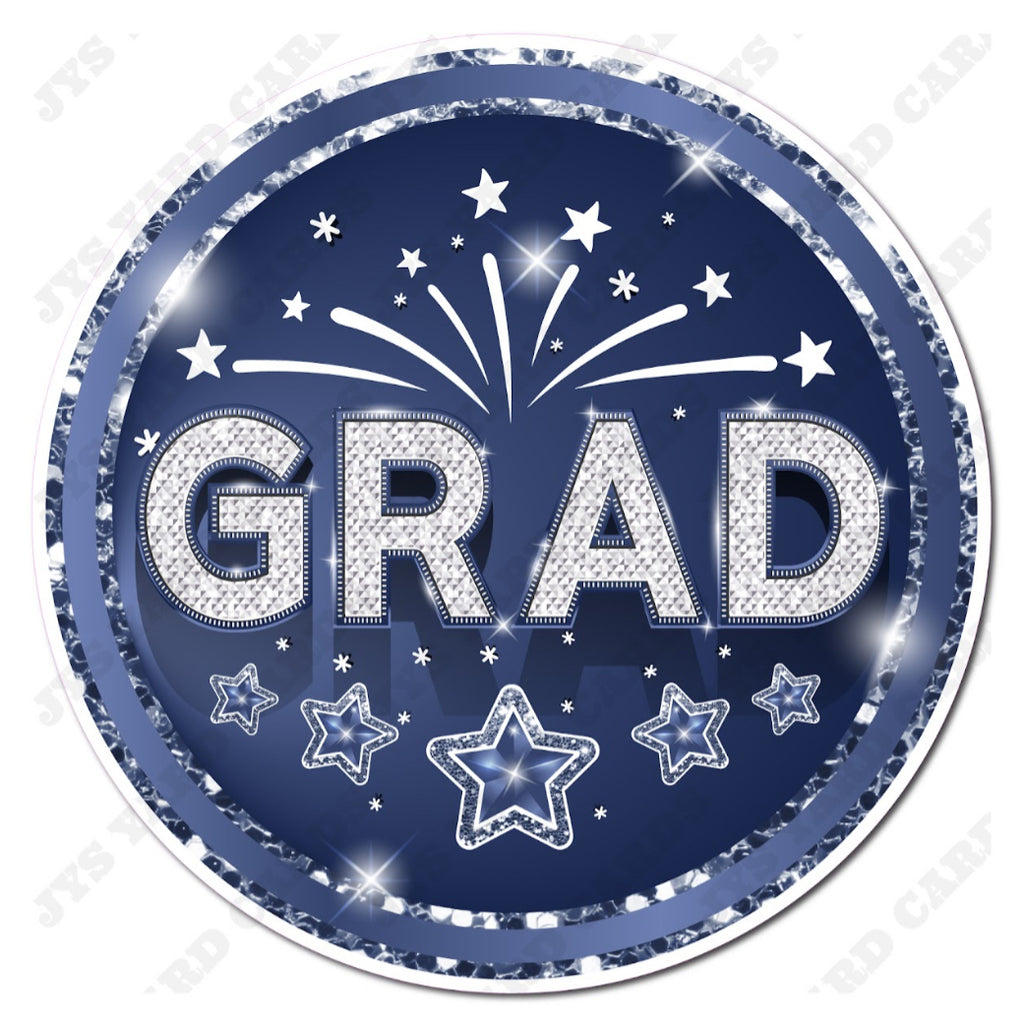 CELEBRATION GRAD FLAIR: NAVY - Yard Card Signs by JYS International