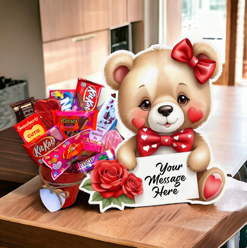 PERSONALIZED TEDDY GRAHAM: SINGLE - Yard Card Signs by JYS International