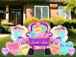 TALK LOVE TO ME TRUCK: With Balloons - Yard Card Signs by JYS International